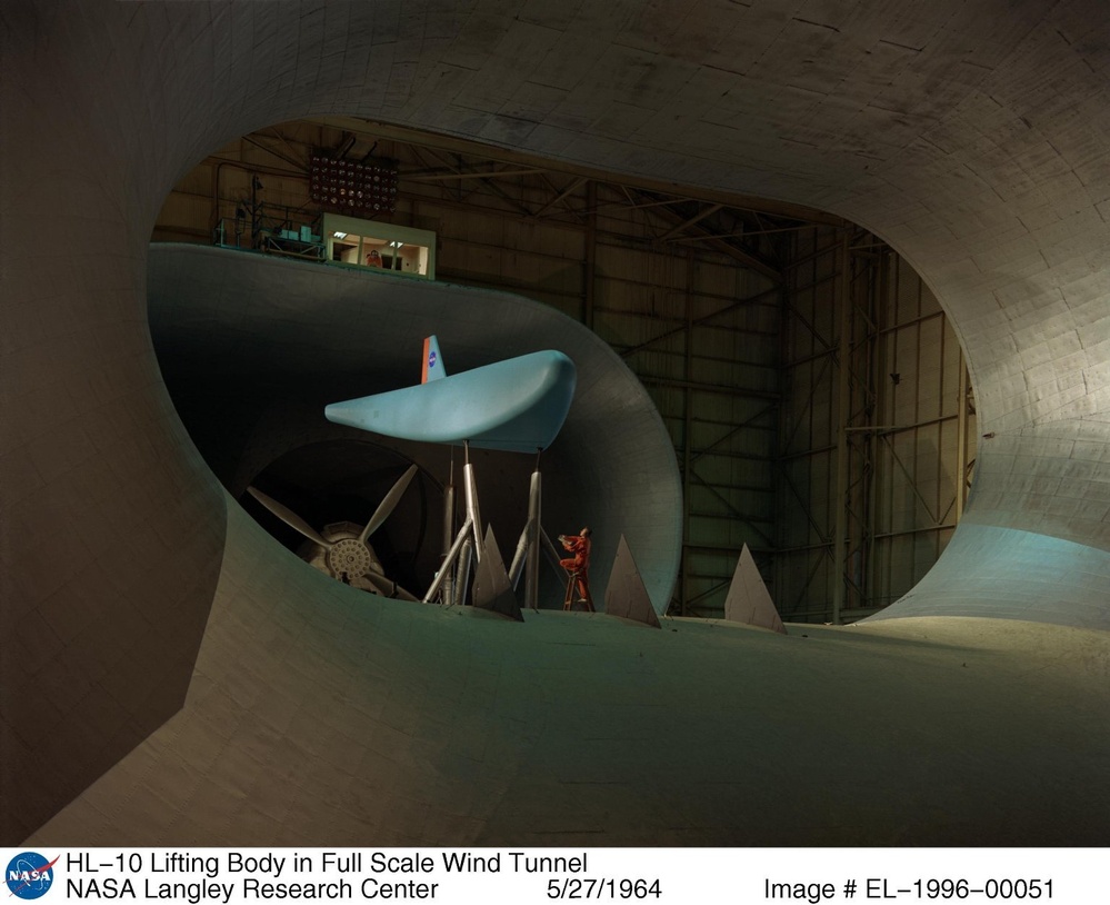 HL-10 Lifting Body in Full Scale Wind Tunnel