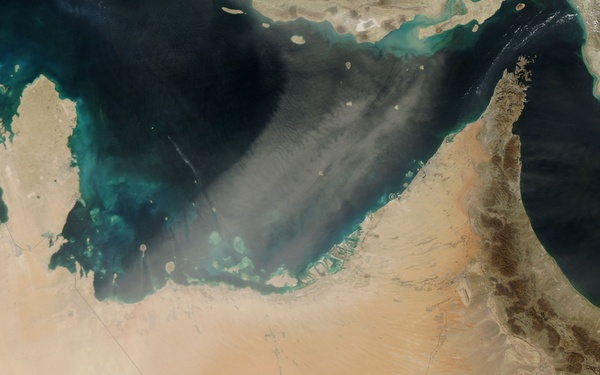 Dust Storm over the Persian Gulf: Natural Hazards