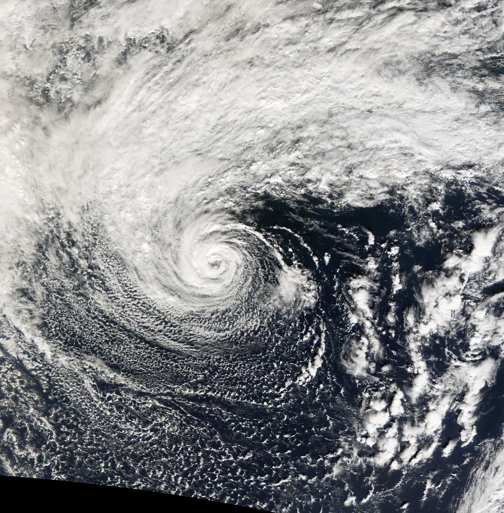 Subtropical Storm off the Coast of Oregon: Natural Hazards