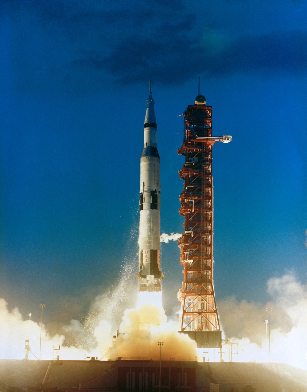 Apollo 4 unmanned mission launched from Pad A, Launch Complex 39