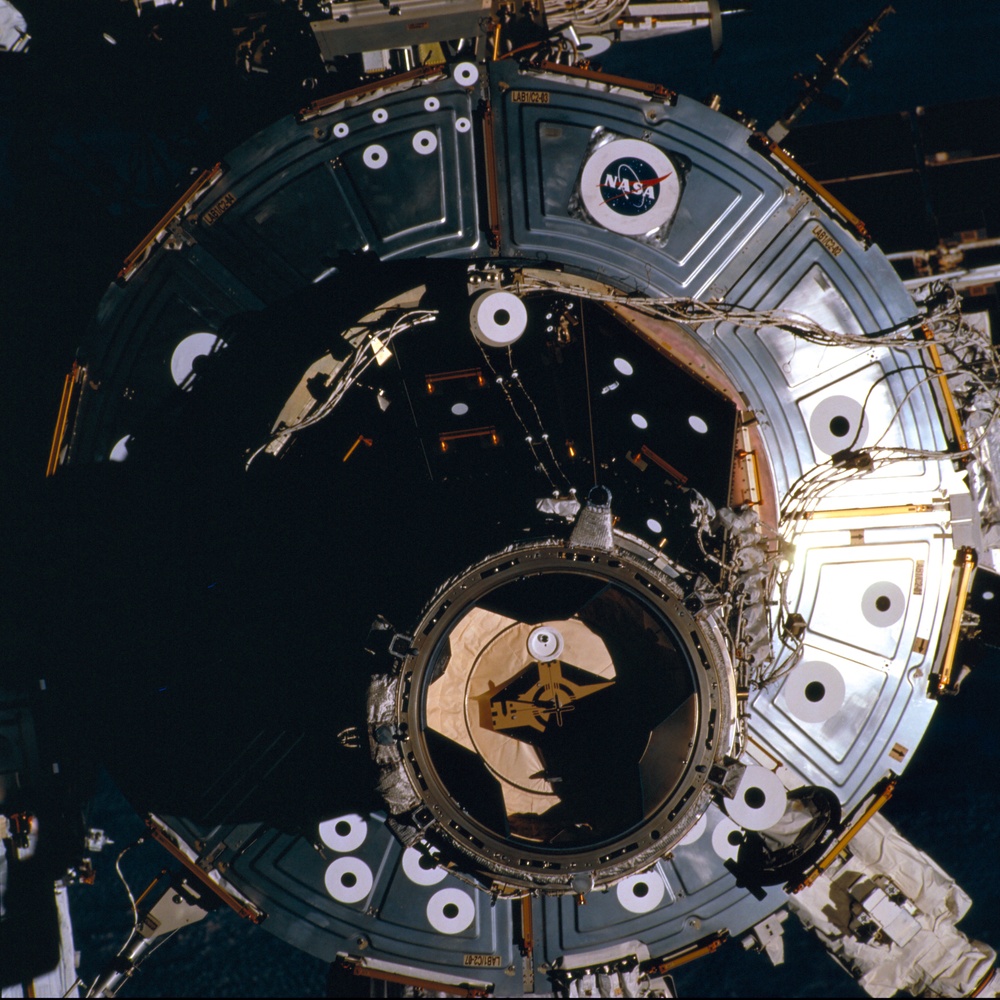 Dark Forward side of the U.S. Laboratory and PMA2