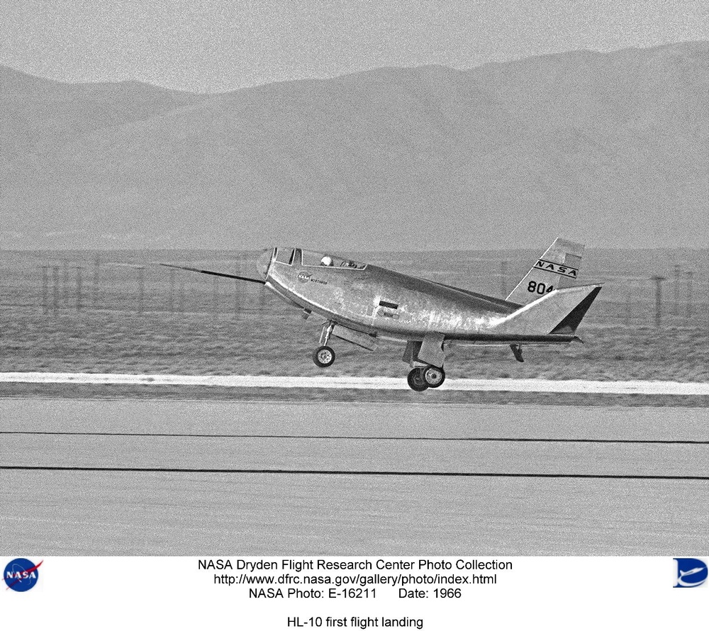HL-10 first flight landing