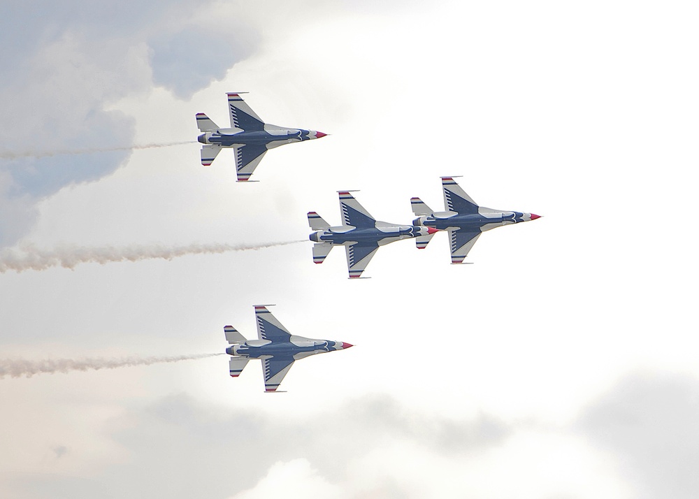 The Thunderbirds show off their pride and precision