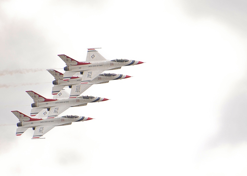 The Thunderbirds show off their pride and precision