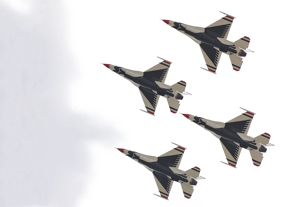 The Thunderbirds show off their pride and precision