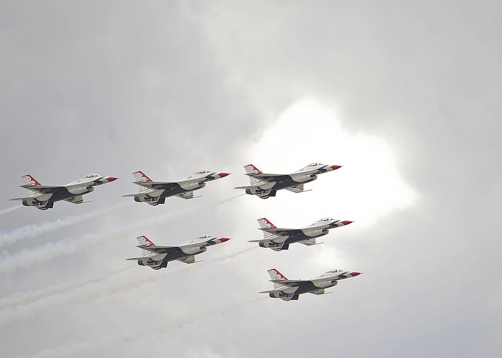 The Thunderbirds show off their pride and precision