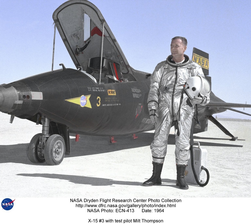 X-15 #3 with test pilot Milt Thompson