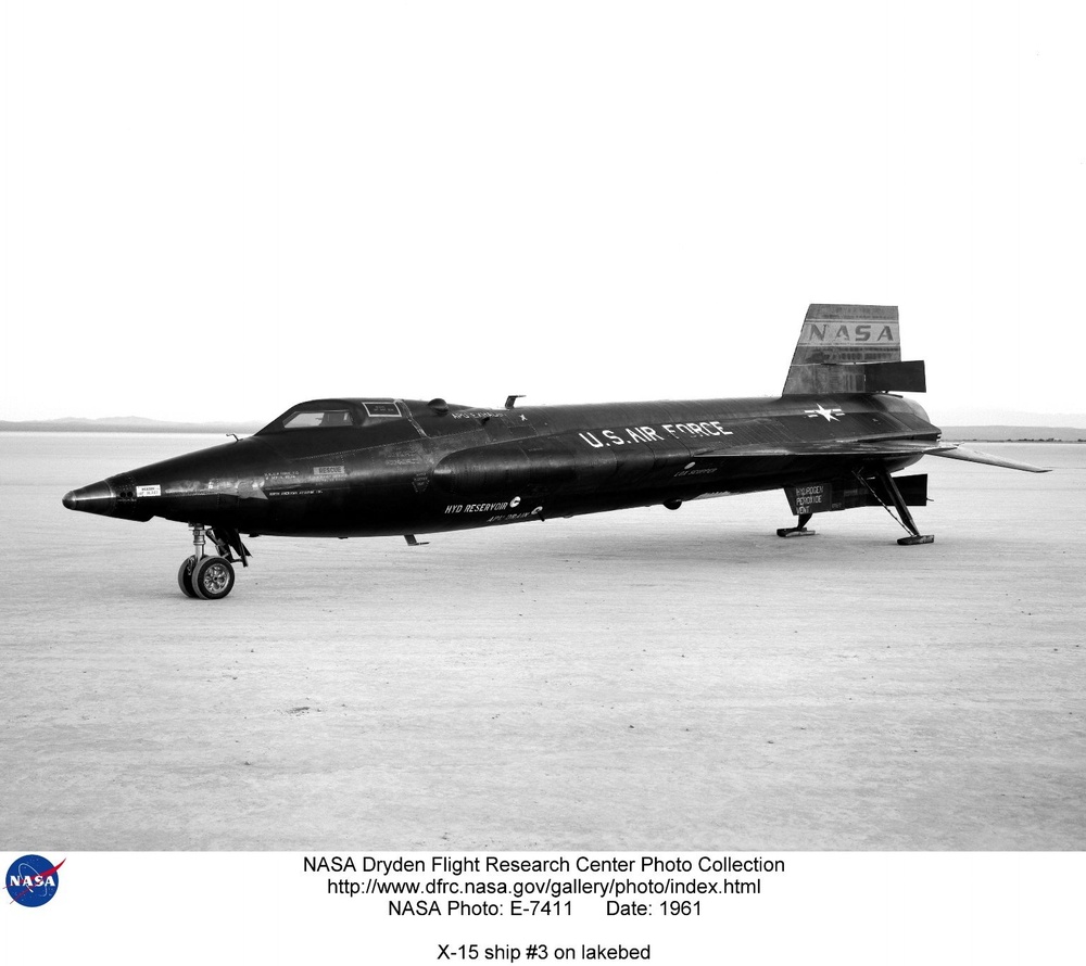 X-15 ship #3 on lakebed