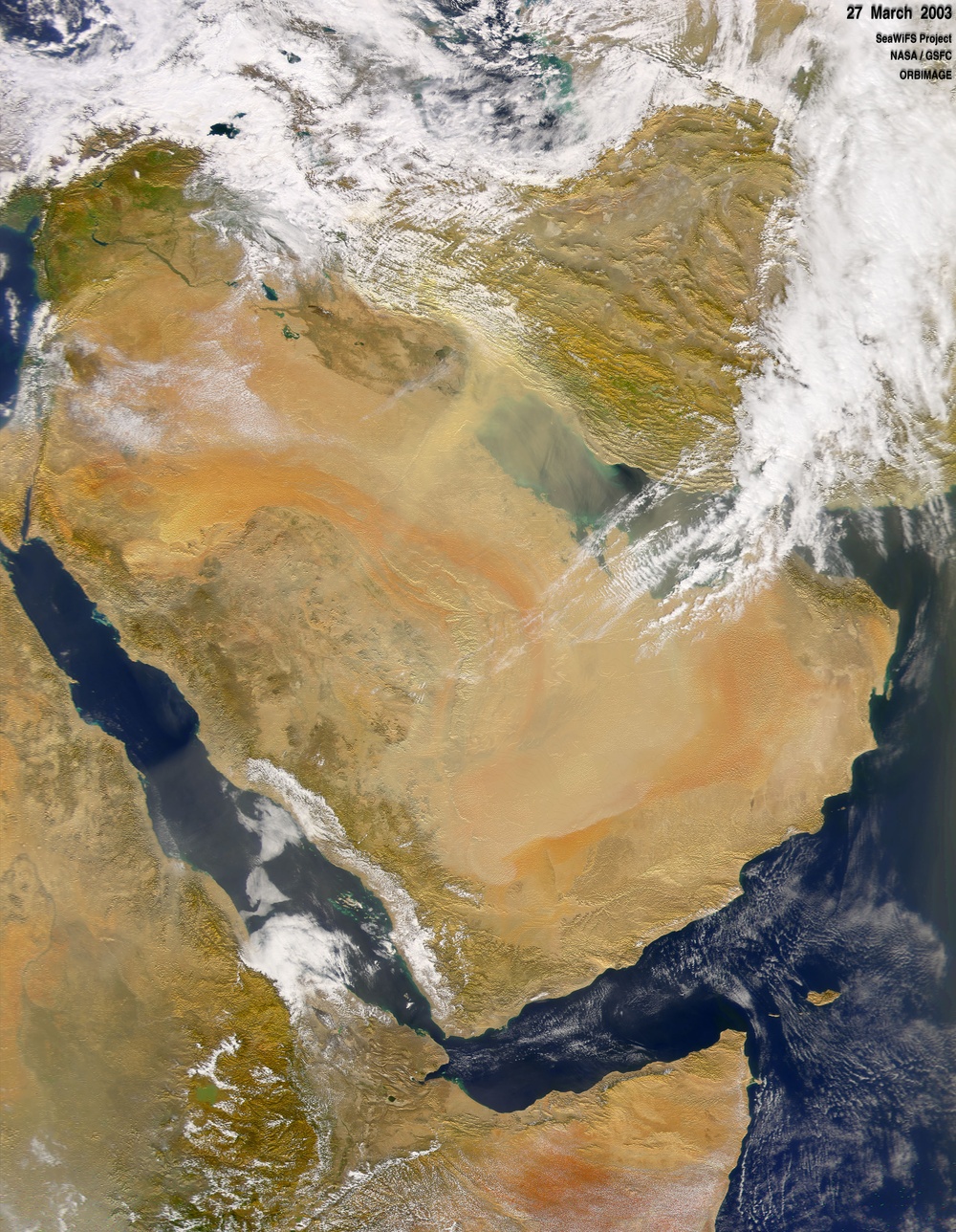 Dust and Smoke over Iraq and the Middle East: Natural Hazards