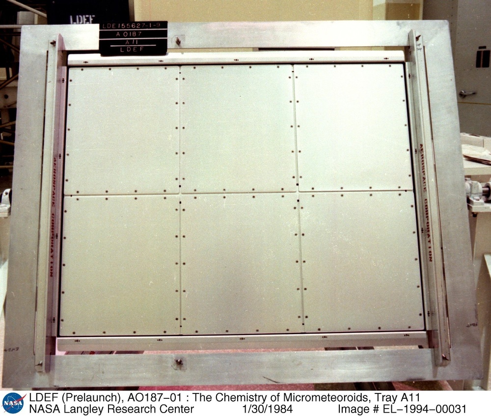 LDEF (Prelaunch), AO187-01 : The Chemistry of Micrometeoroids, Tray A11
