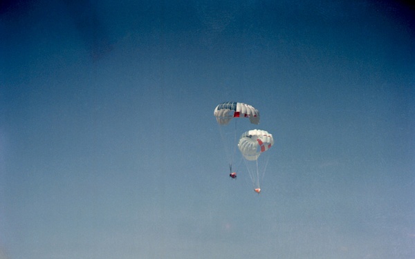 PARA - SAIL DROP TEST WF. T.N. GUIDANCE CONTROL {SEE S-64-24933} SYSTEM CONSULTED AT FT. HOOD