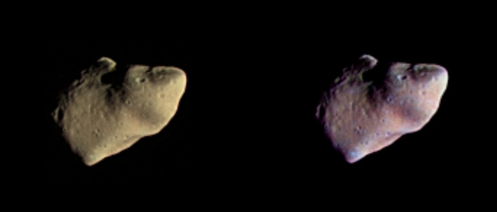 Asteroid Gaspra's True Colors