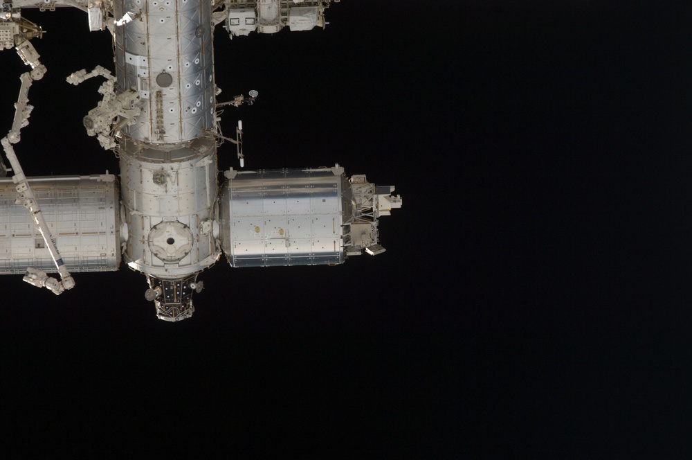 ISS during STS-119 Approach