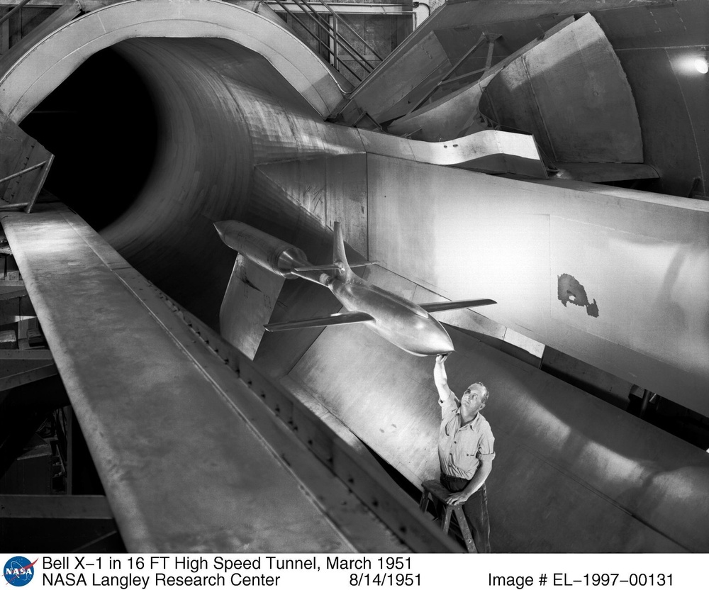 Bell X-1 in 16 FT High Speed Tunnel, March 1951