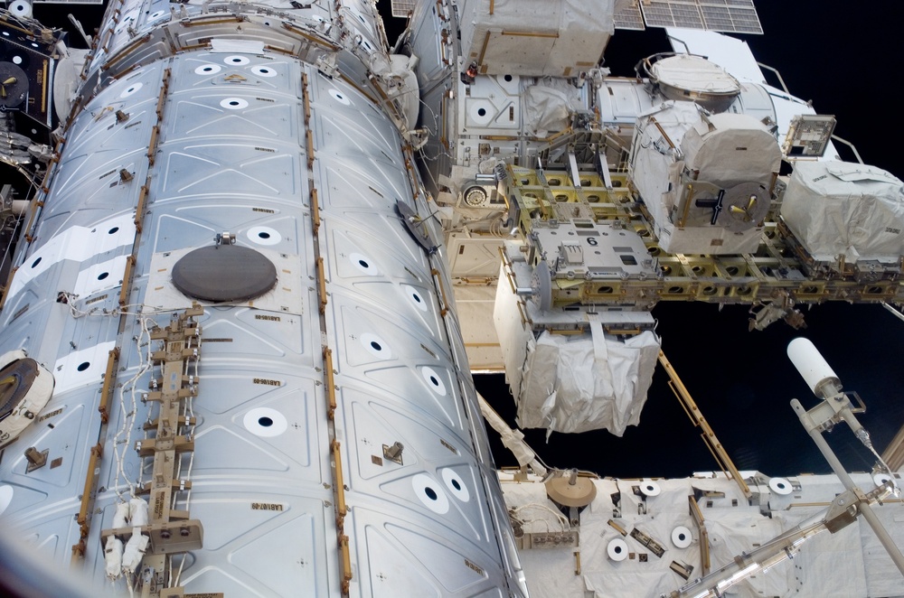 View of ESP2 mounted to the ISS during STS-118