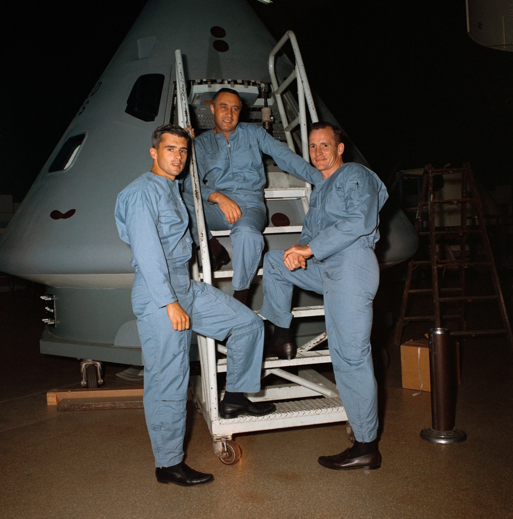 Astronauts Grissom White and Chaffe