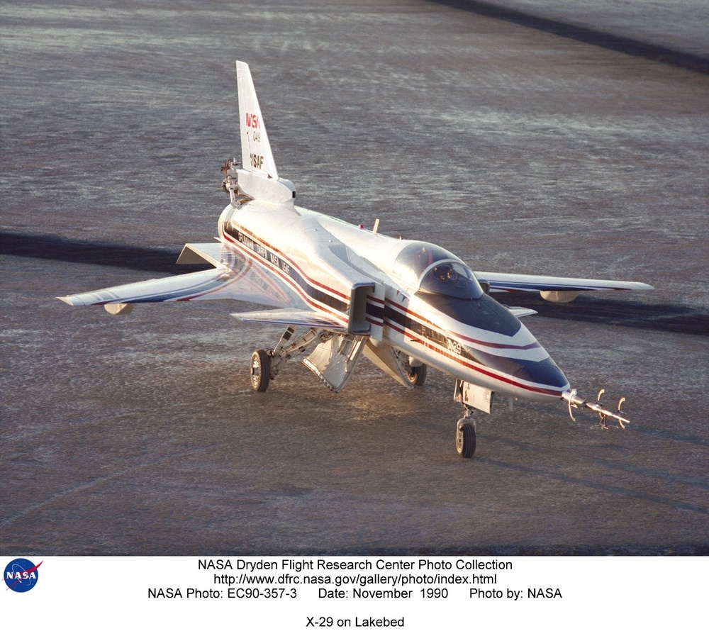 X-29 on Lakebed