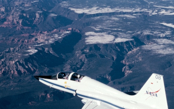 Views of T-38 aircraft in flight