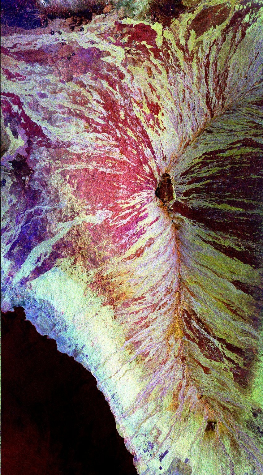 Space radar image of Mauna Loa, Hawaii