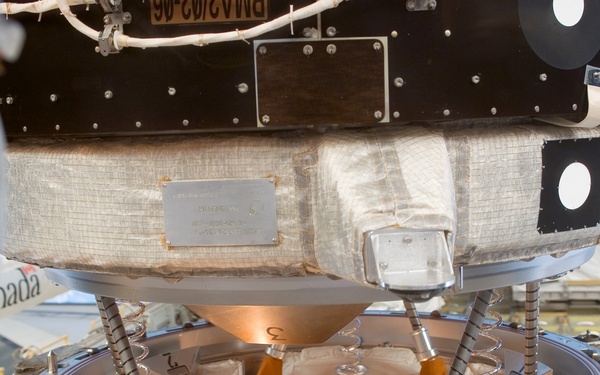 View of PMA 2 and ODS as the orbiter docks with the ISS during STS-121