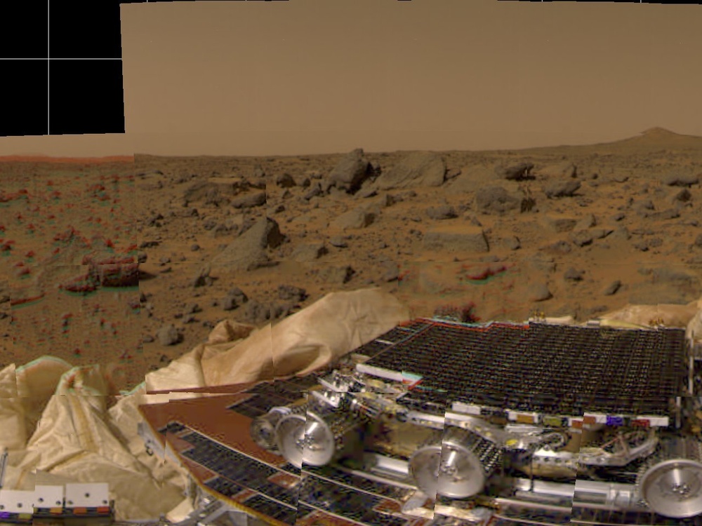 Rover, airbags &amp; Martian terrain
