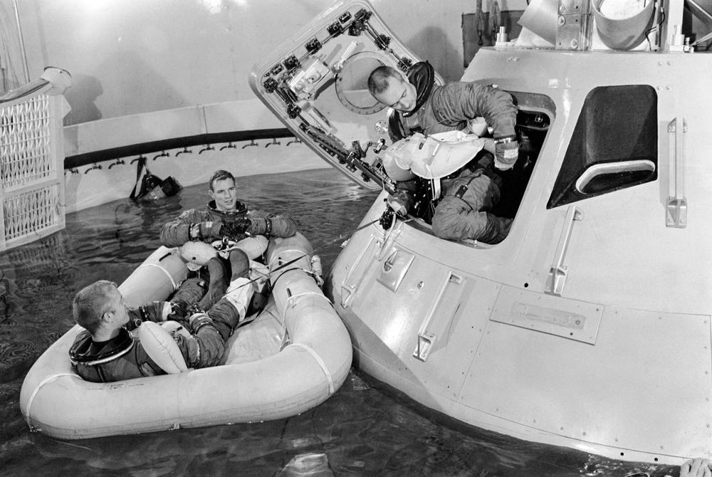 Crew Training- Apollo 9 water egress