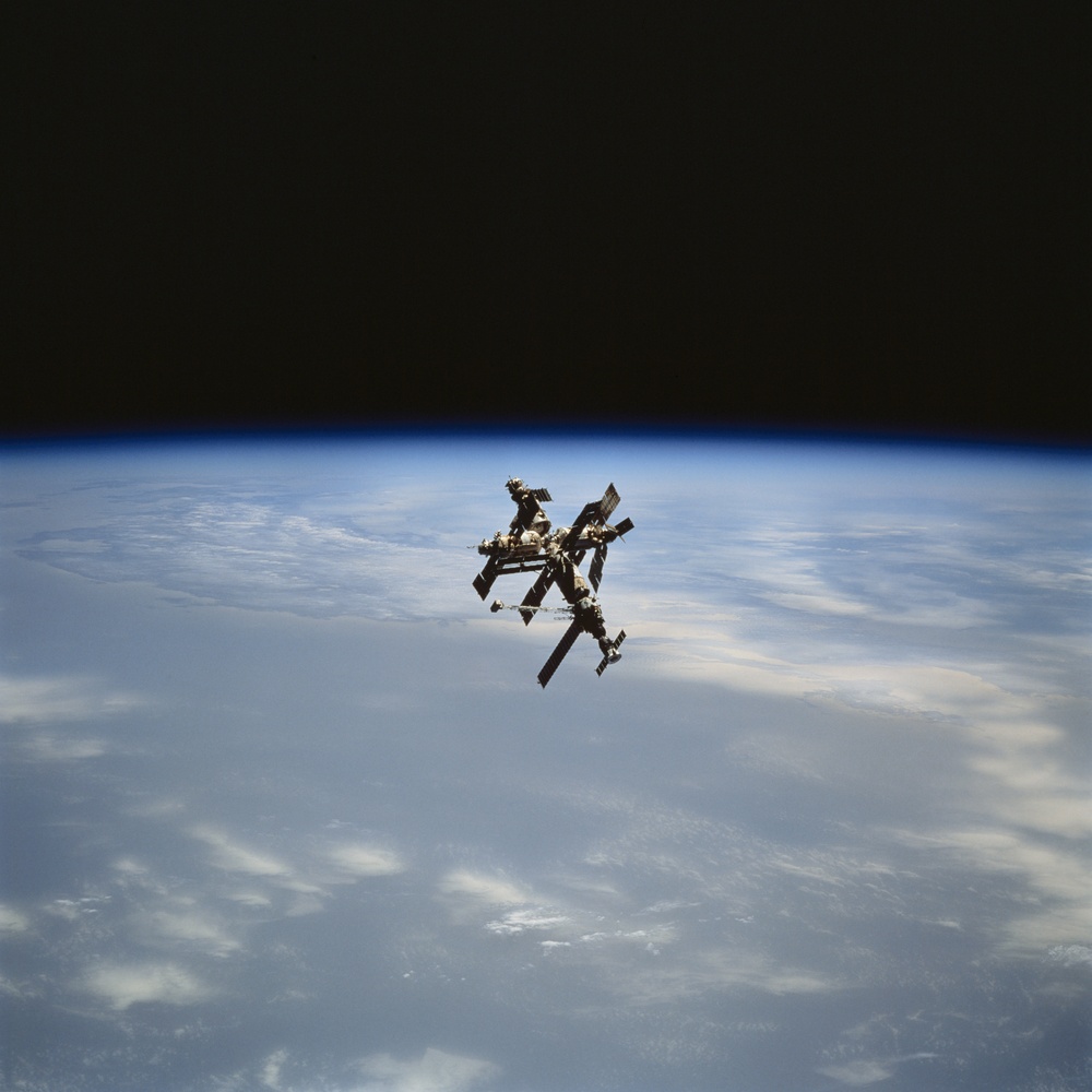 View of the Mir space station