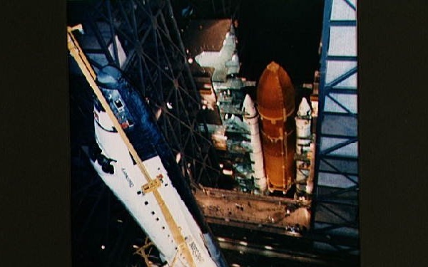 STS-26 Discovery, Orbiter Vehicle (OV) 103, ET/SRB mating in KSC VAB
