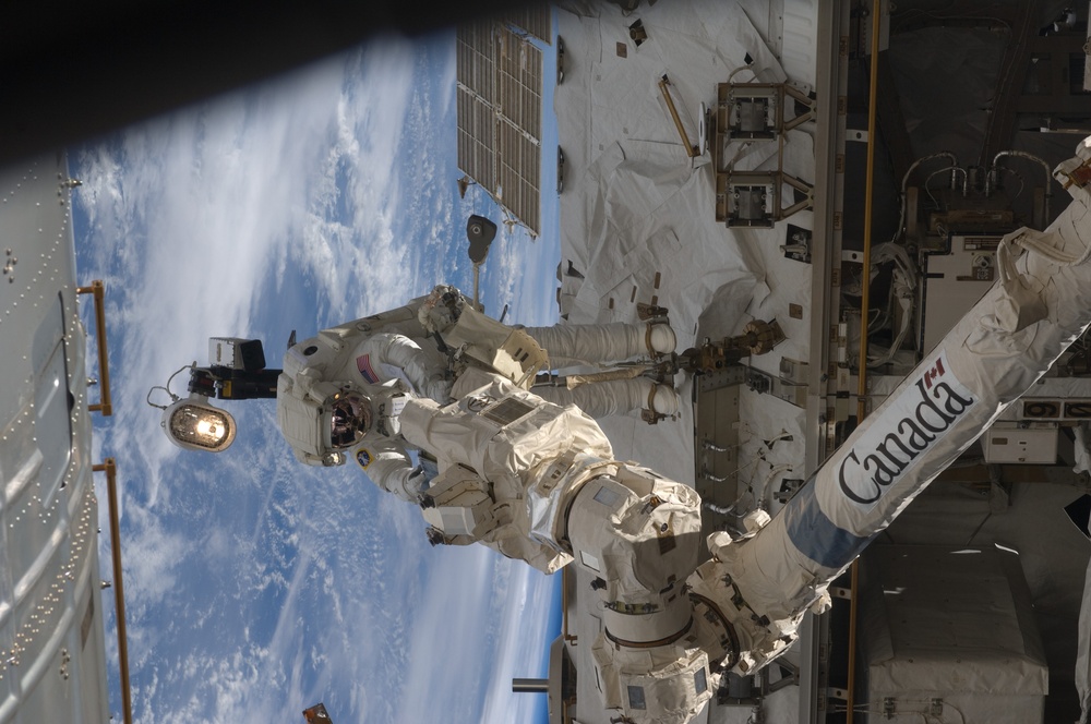 DVIDS - Images - STS-119 Extravehicular Activity EVA 3 GAT SSRMS LEE B ...