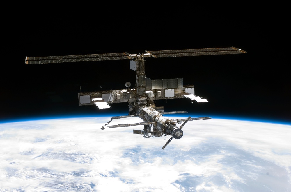 View of the ISS taken during flyaround by STS-114 crew