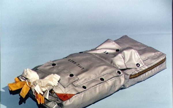 Survival equipment kit for the Mercury astronauts