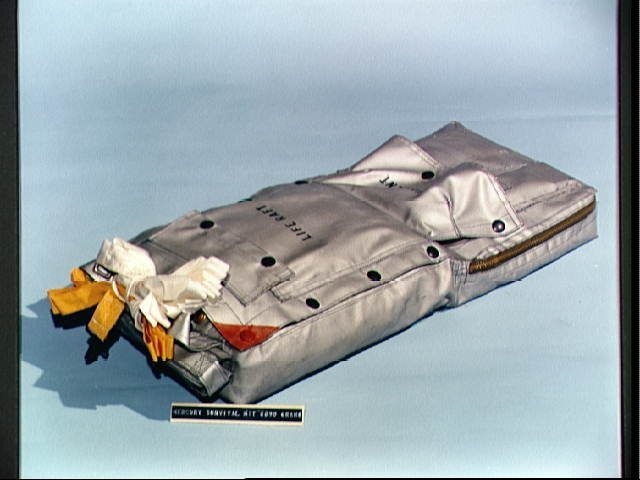 Survival equipment kit for the Mercury astronauts
