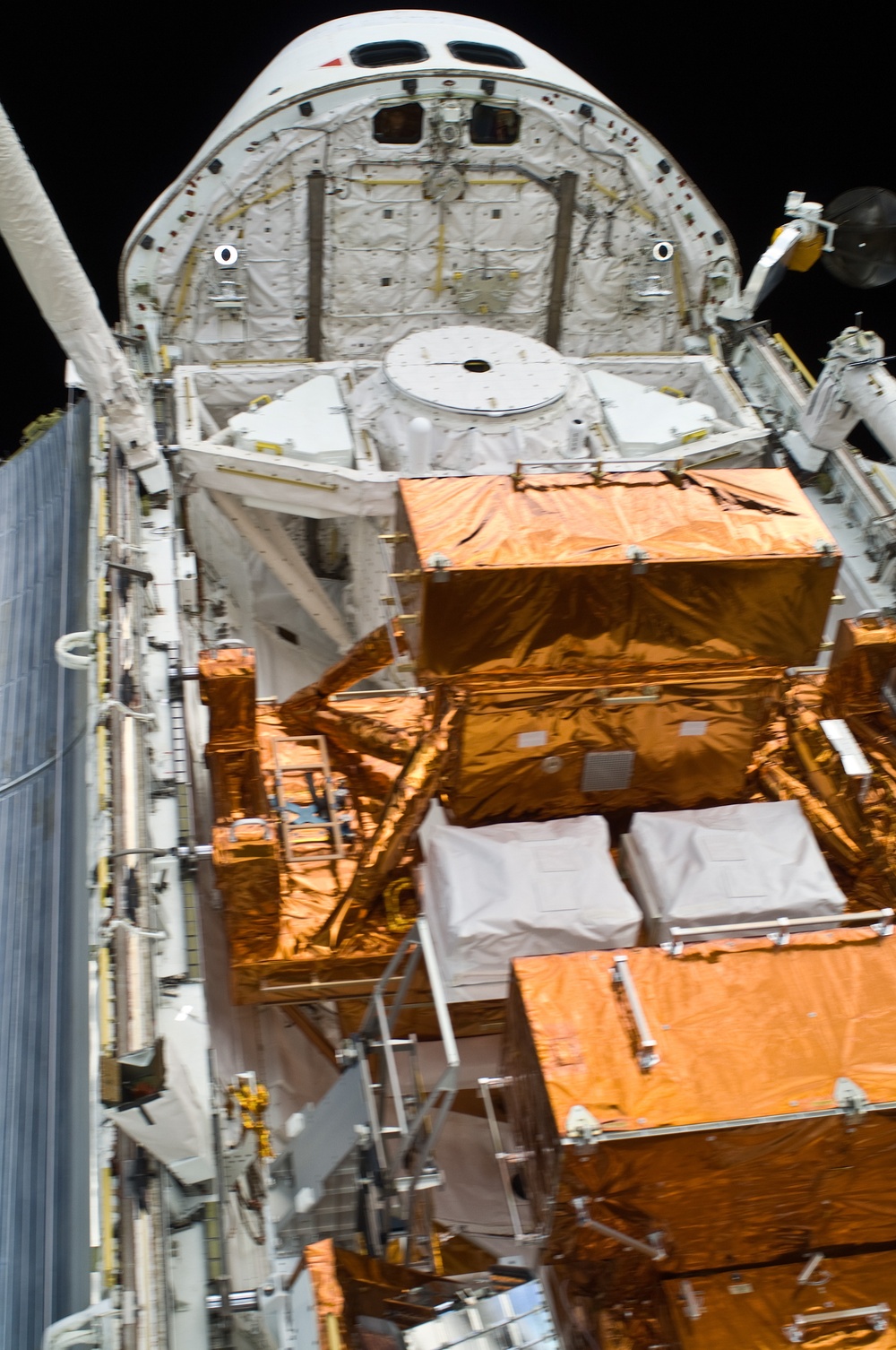 Overall view of Atlantis' Payload Bay taken on Flight Day 8