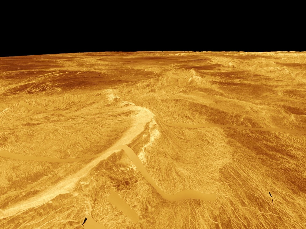 Venus - 3D Perspective View of Latona Corona and Dali Chasma
