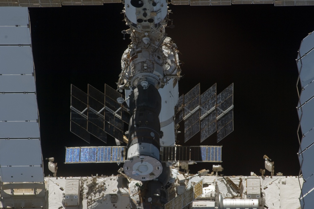 ISS Flyaround views during STS-119