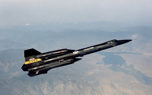 YF-12 in flight