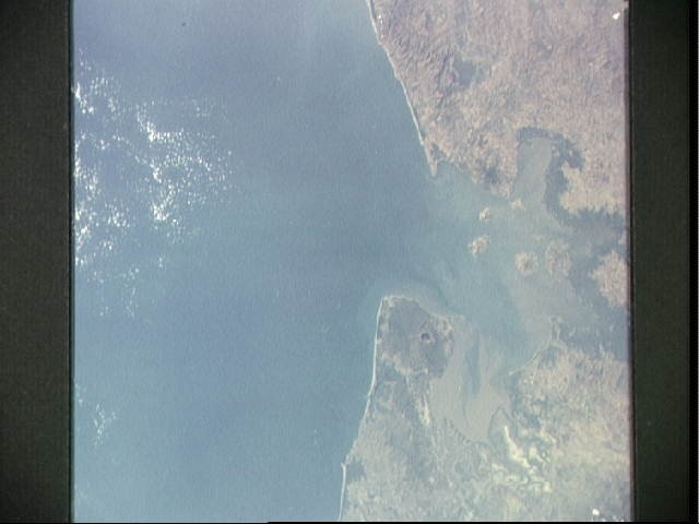 Gulf of Fonseca, Pacifica coast of Central America as seen from Apollo 9