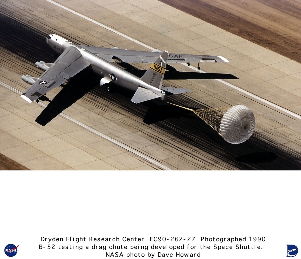 B-52 Testing Developmental Space Shuttle Drag Chute