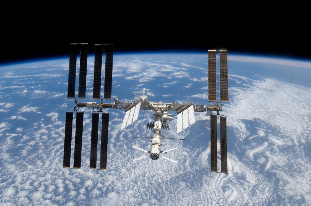 View of ISS after STS-124 Undocking