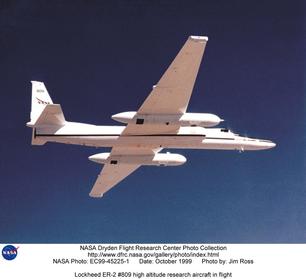 Lockheed ER-2 #809 high altitude research aircraft in flight