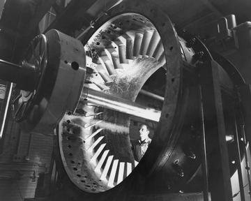 72 INCH COMPRESSOR HOUSING ON GIDDINGS &amp; LEWIS HORIZONTAL BORING MILL