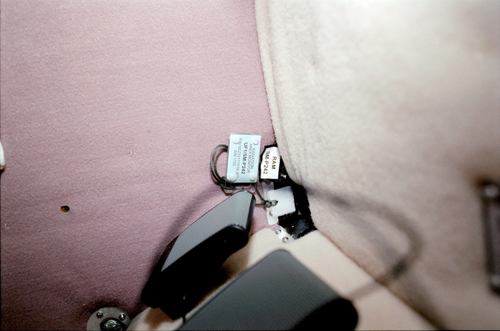 View of a dosimeter in the Service Module taken during STS-108