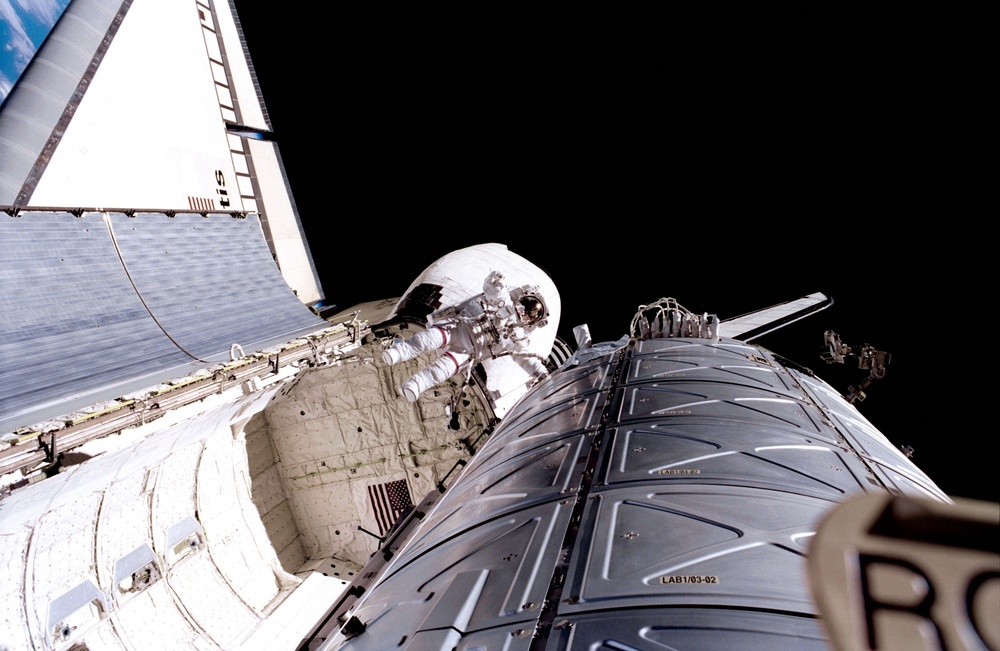 U.S. Destiny Laboratory Module and MS Jones during EVA 1