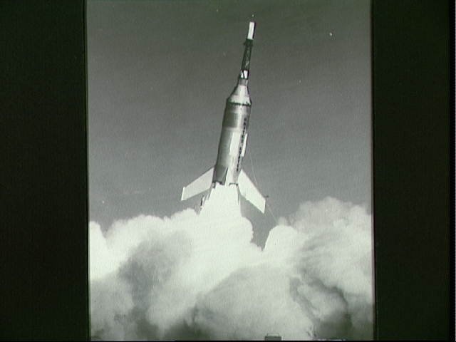 Launch of Little Joe 2 carrying Mercury spacecraft test article