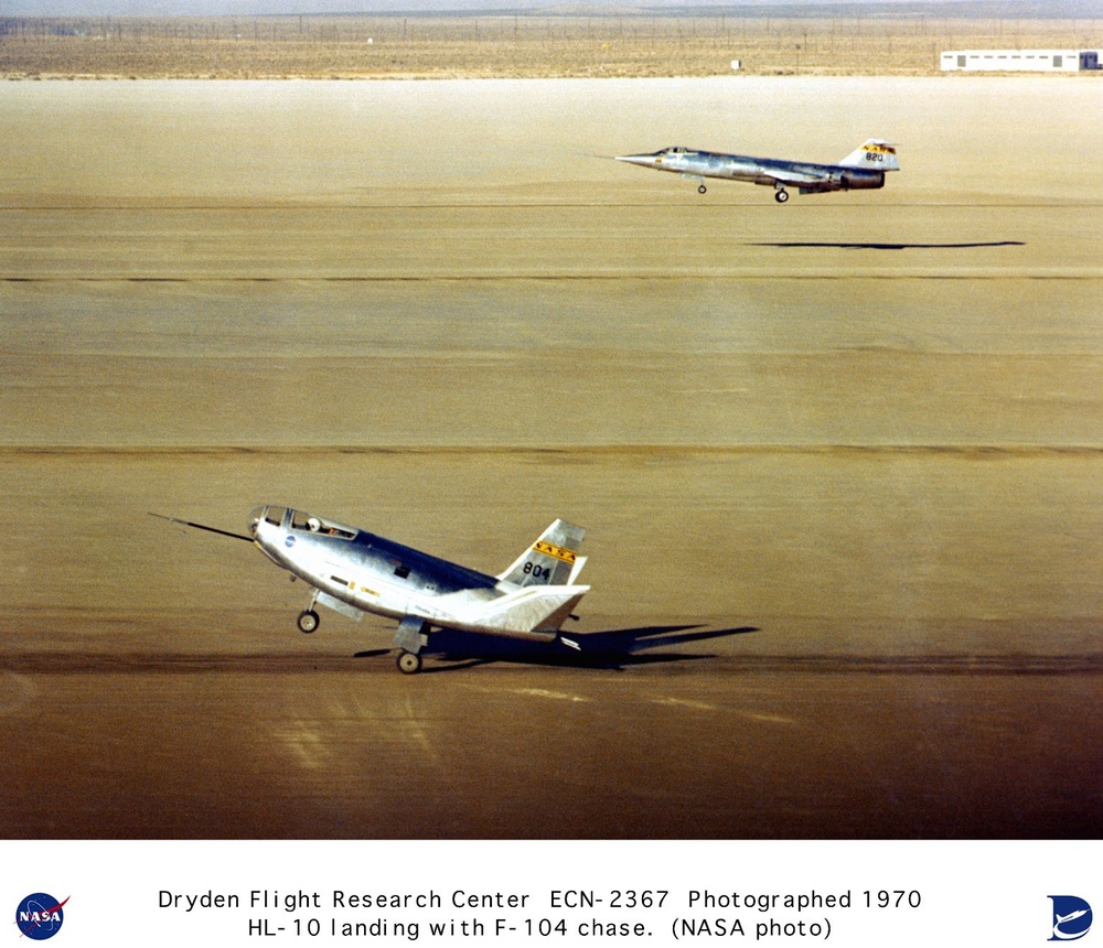 DVIDS Images HL 10 Landing On Lakebed With F 104 Chase Aircraft