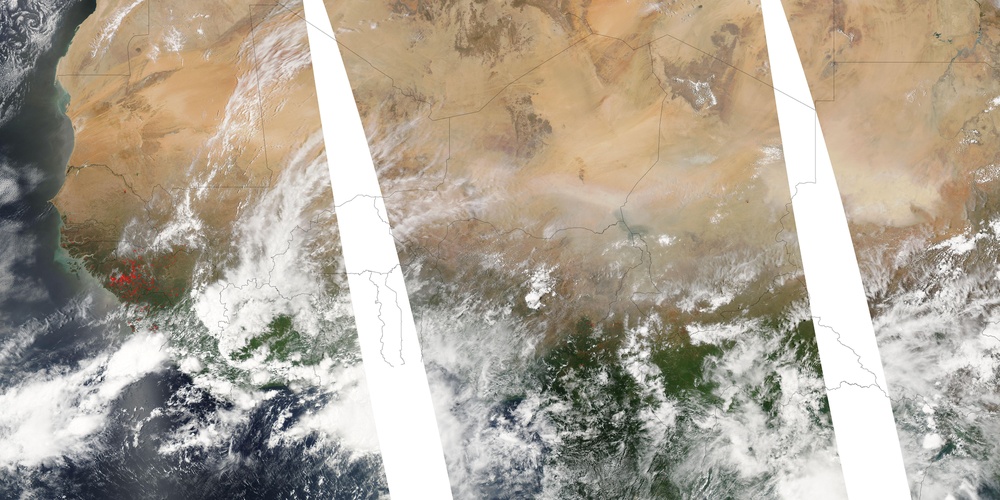 Dust  Storm in Central Africa: Natural Hazards