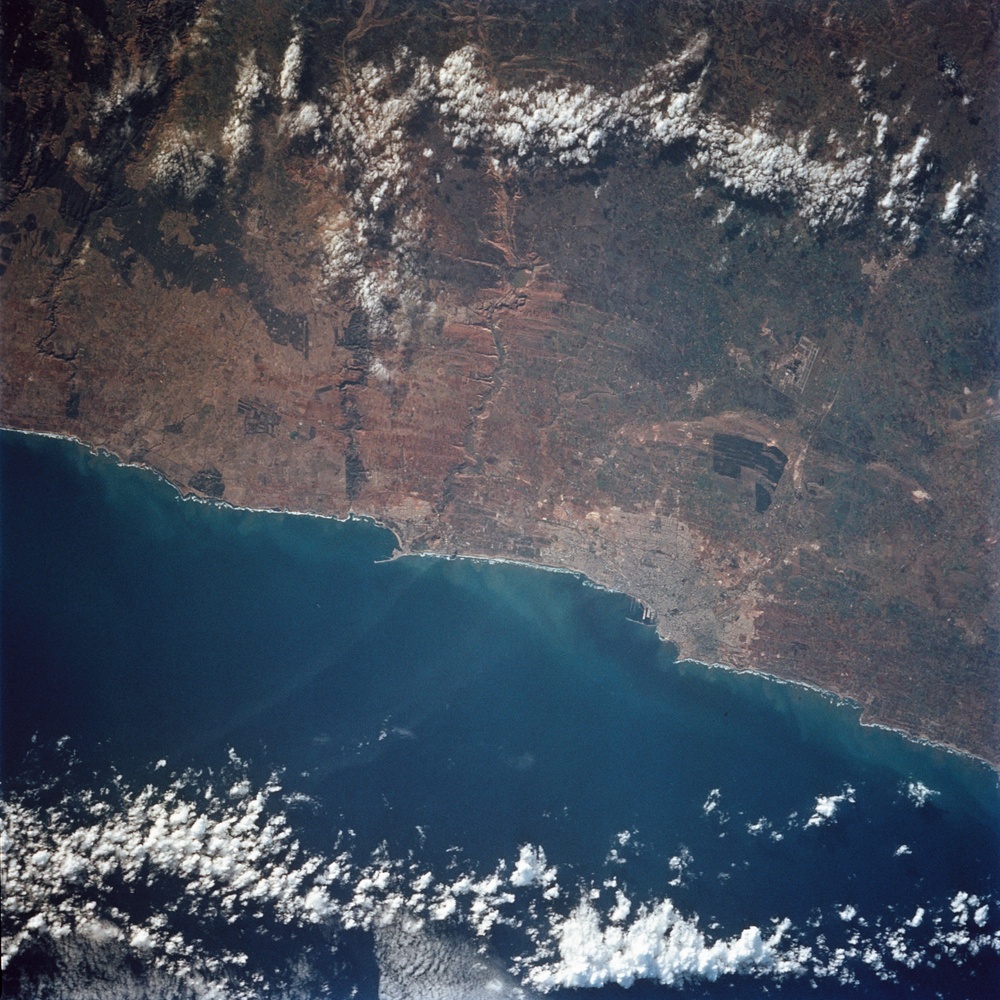 Earth observations taken from Discovery during STS-56 mission