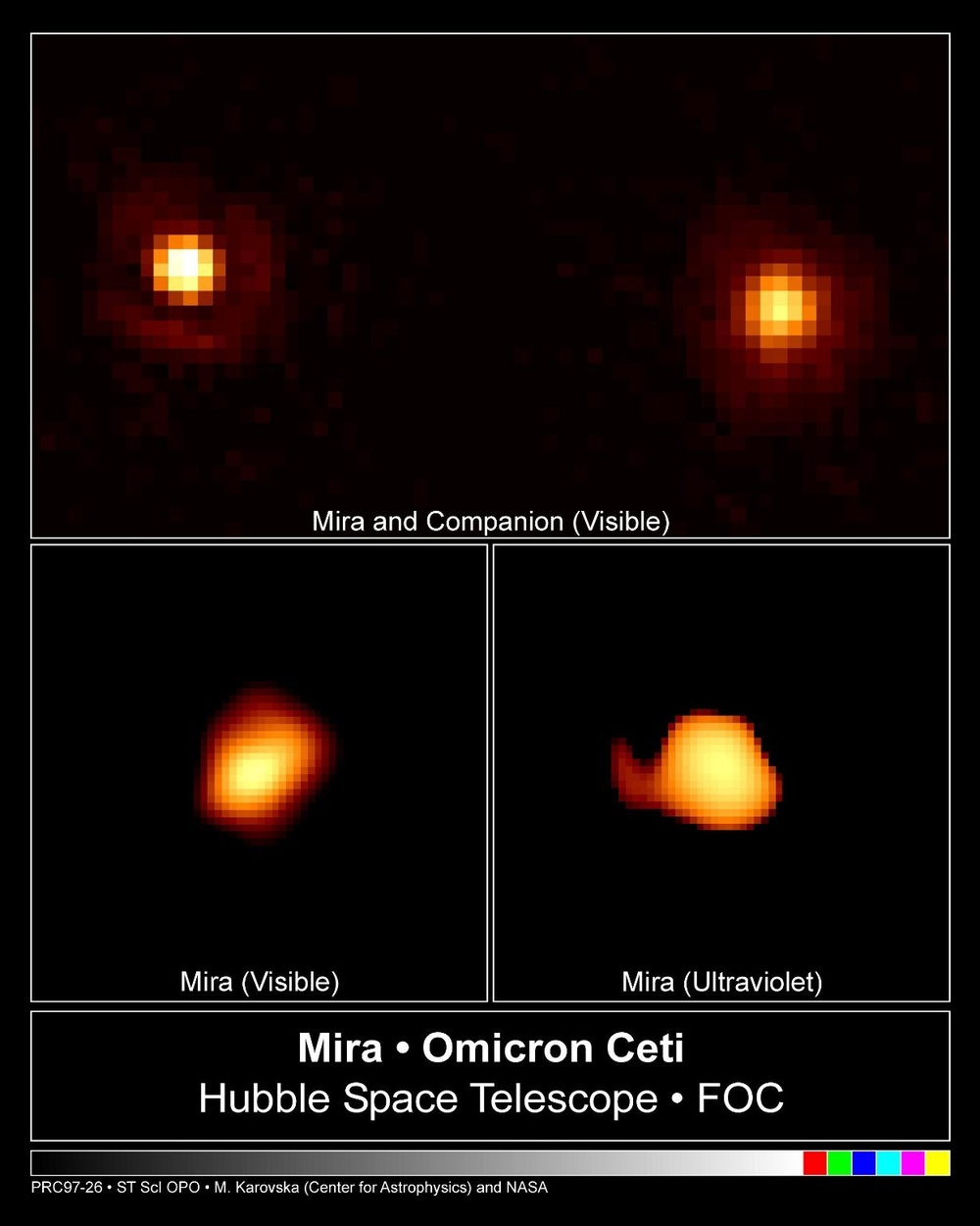 Hubble Separates Stars in the Mira Binary System