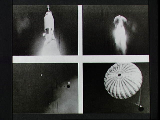 Mercury-Atlas 3 liftoff and separation of capsule