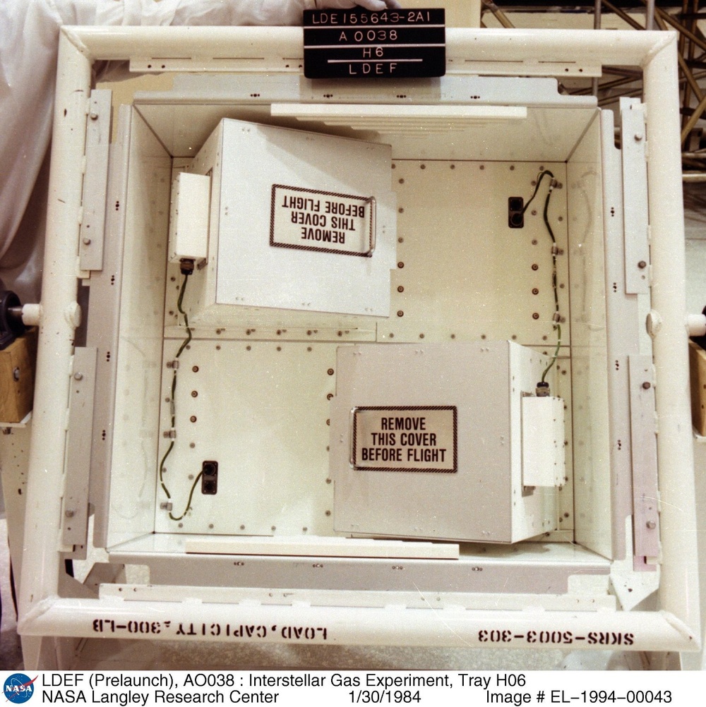 LDEF (Prelaunch), AO038 : Interstellar Gas Experiment, Tray H06